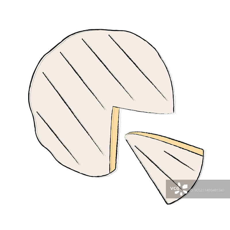 柔软美味的白色布里奶酪或卡门贝尔奶酪图片素材