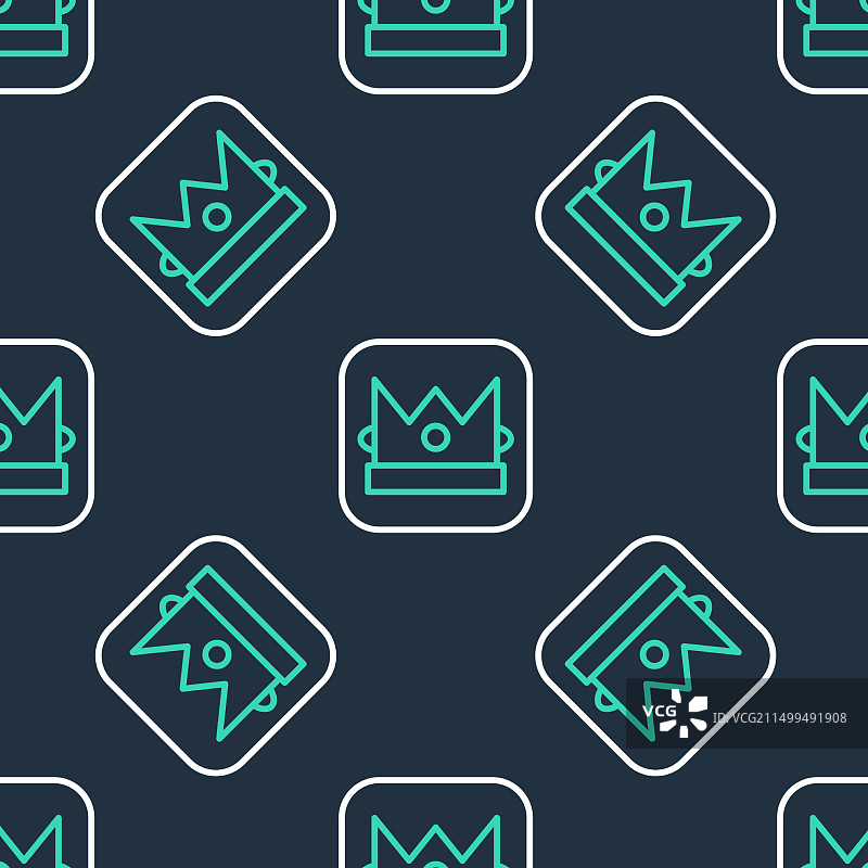 扑克牌K图标（无缝图案）图片素材