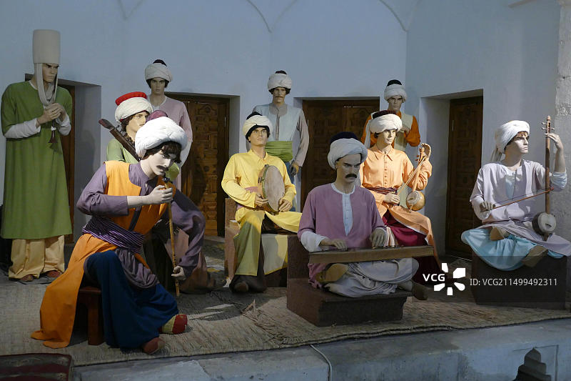 2019年9月7日，土耳其埃迪尔内医学博物馆的医务人员人体模型图片素材