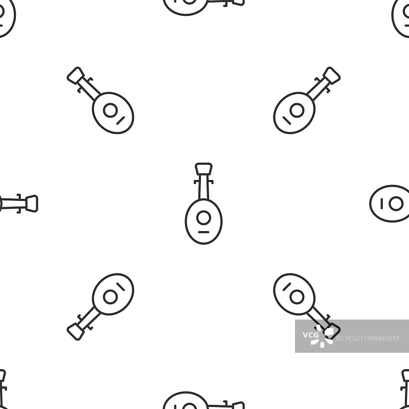 灰色线条乐器琵琶图标图片素材