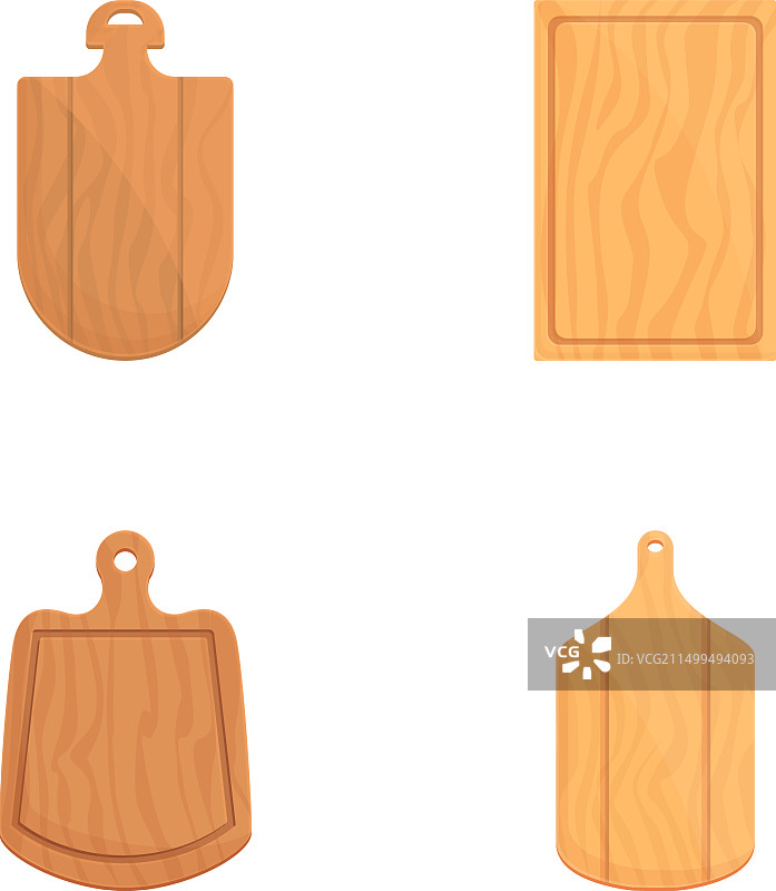 木板图标卡通切割套装图片素材