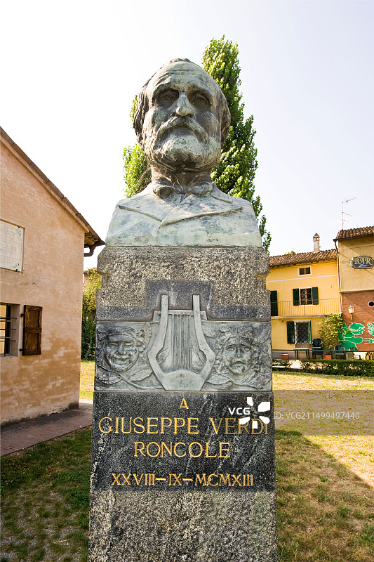 朱塞佩·威尔第故居，位于意大利帕尔马省龙科莱·威尔第图片素材