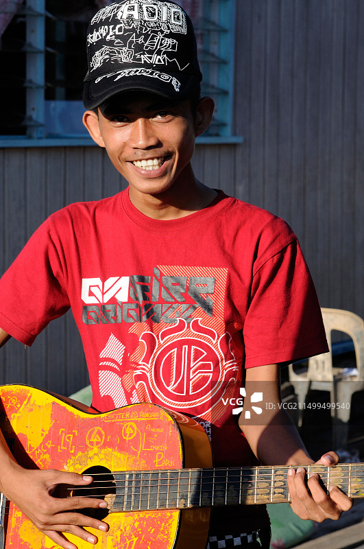 马来西亚沙巴州仙本那高跷村图片素材