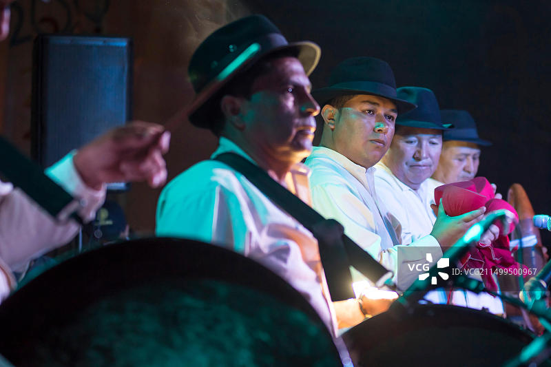 考卡地区的奇里米亚乐队，来自波帕扬的传统音乐家图片素材