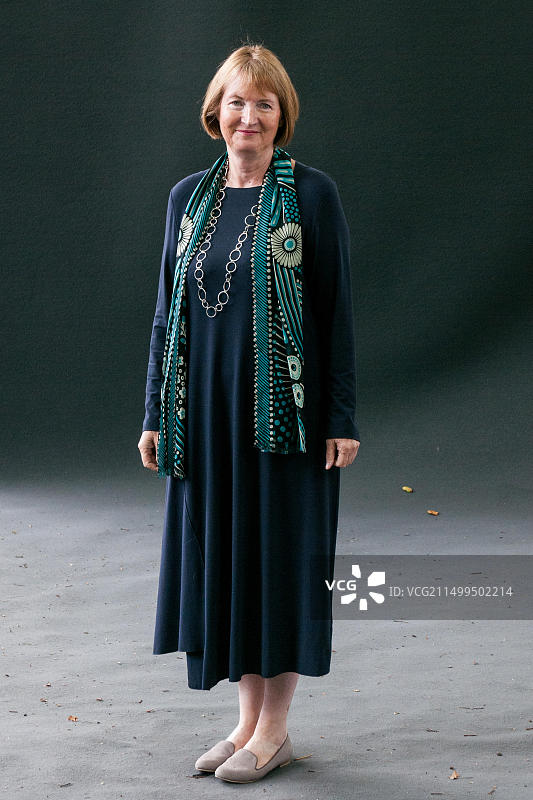 英国律师兼工党政治家哈里特·哈曼出席2017年爱丁堡国际书展摄影活动图片素材