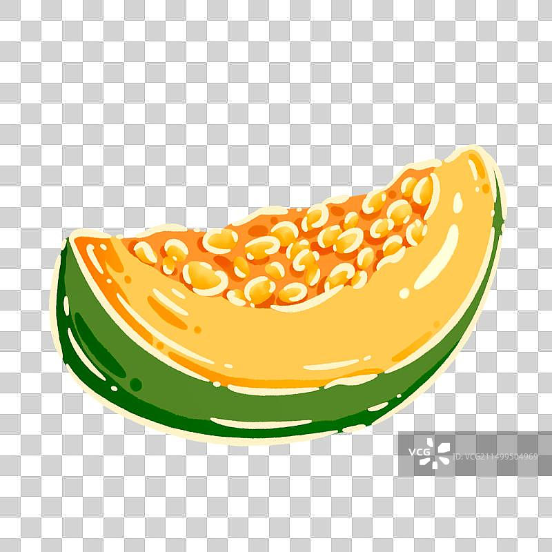 一瓣切开的南瓜图片素材