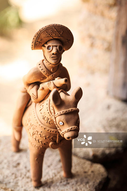 巴西累西腓的东北部黏土工艺品图片素材