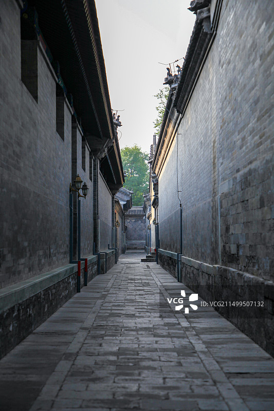 空旷的胡同小道图片素材
