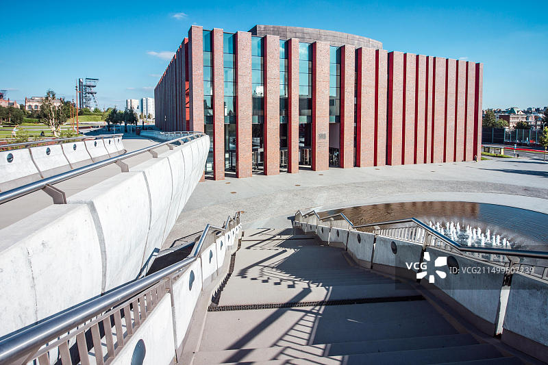 波兰卡托维兹的波兰国家广播电台音乐厅图片素材