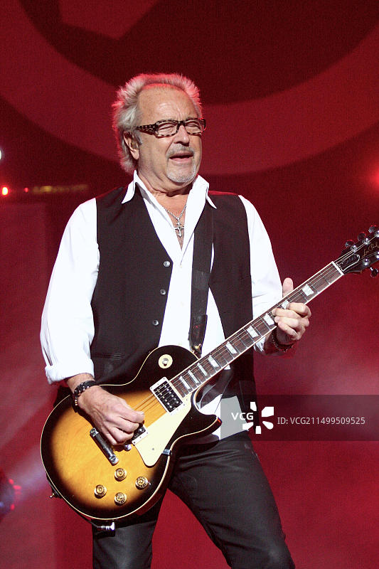 Foreigner乐队吉他手米克·琼斯演唱会图片素材