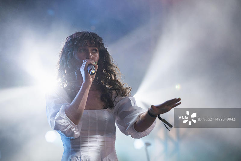 英国康沃尔纽基 Boardmasters音乐节上的瑞·莫里斯图片素材