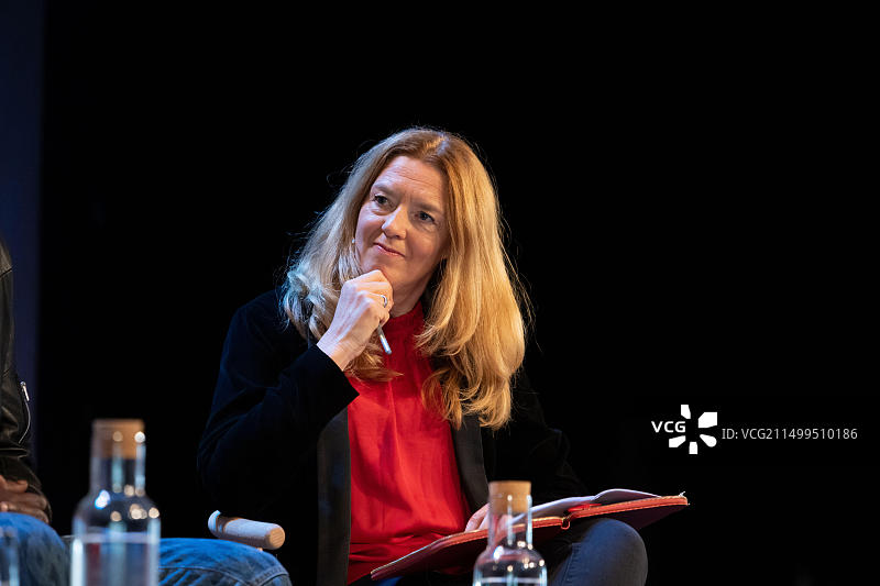 英国威尔士海伊，2022年海伊艺术节图片素材