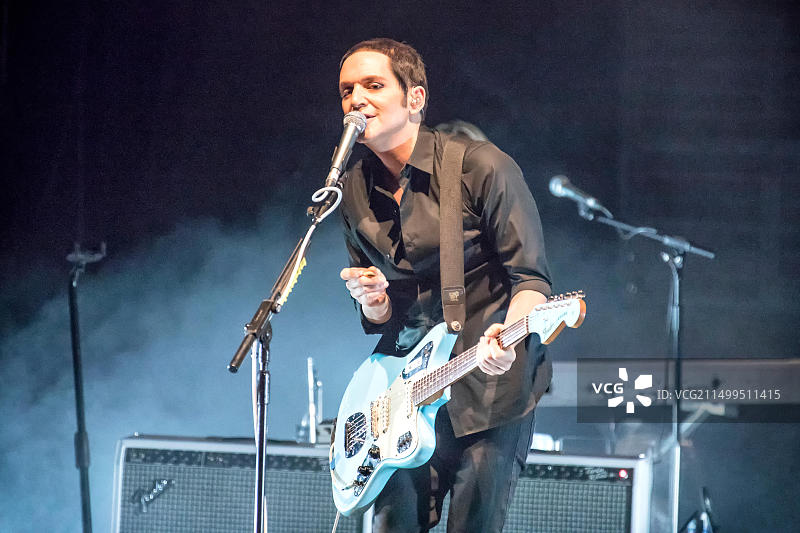 安慰剂乐队挪威演唱会布莱恩·莫尔科图片素材