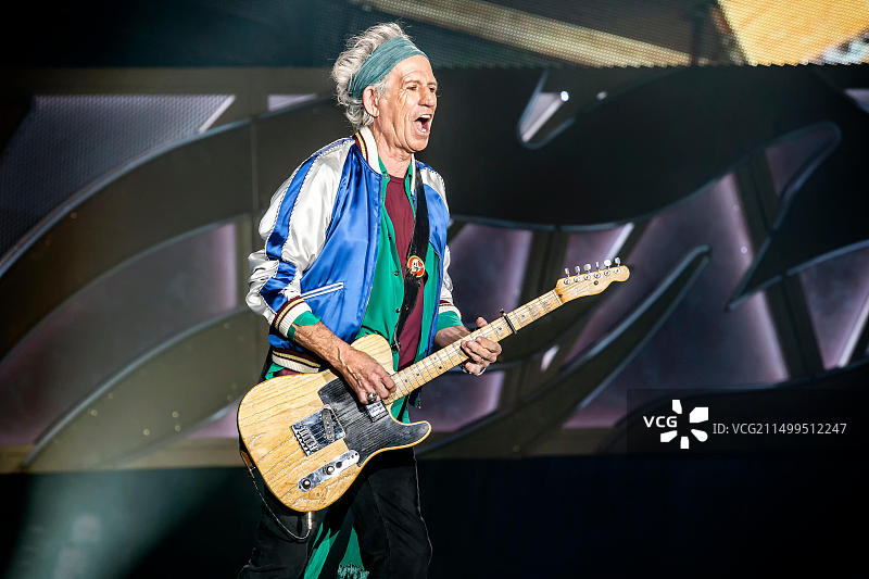传奇英国摇滚乐队滚石乐队在奥斯陆泰诺竞技场举行现场音乐会图片素材