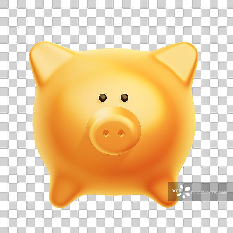 3D小猪存钱罐图片素材
