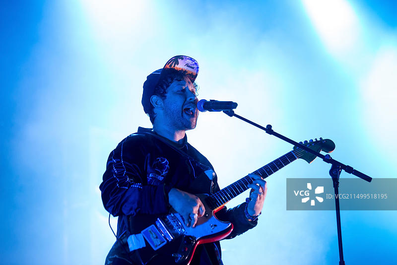 2018年5月31日，巴塞罗那：Unknown Mortal Orchestra乐队在Primavera Sound音乐节上演出。图片素材