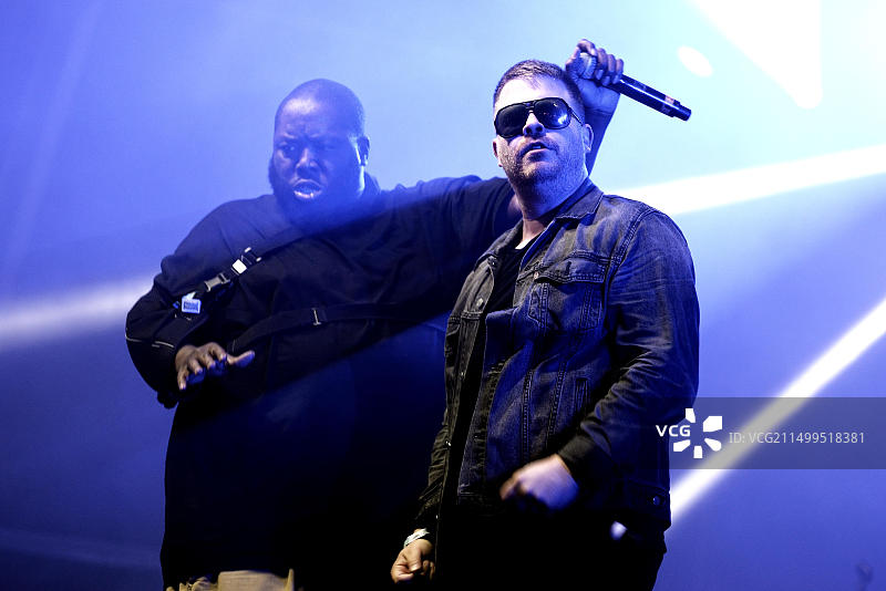 Run the Jewels乐队在2015年Primavera Sound音乐节上表演图片素材