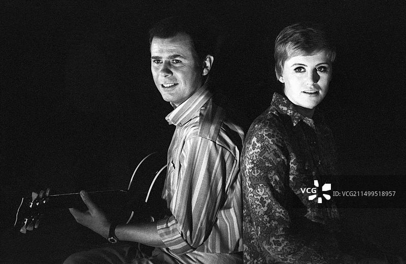 格蕾特·奥·约根·英曼：丹麦歌手和音乐家，1967年欧洲歌唱大赛冠军图片素材