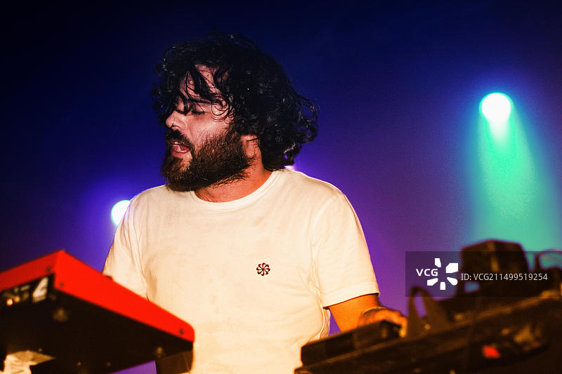 巴塞罗那Delorean电子乐队Razzmatazz舞台表演图片素材