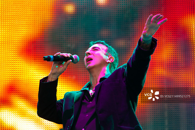 Marc Almond，前Soft Cell乐队成员，在2012年泰晤士河畔亨利倒带音乐节上图片素材