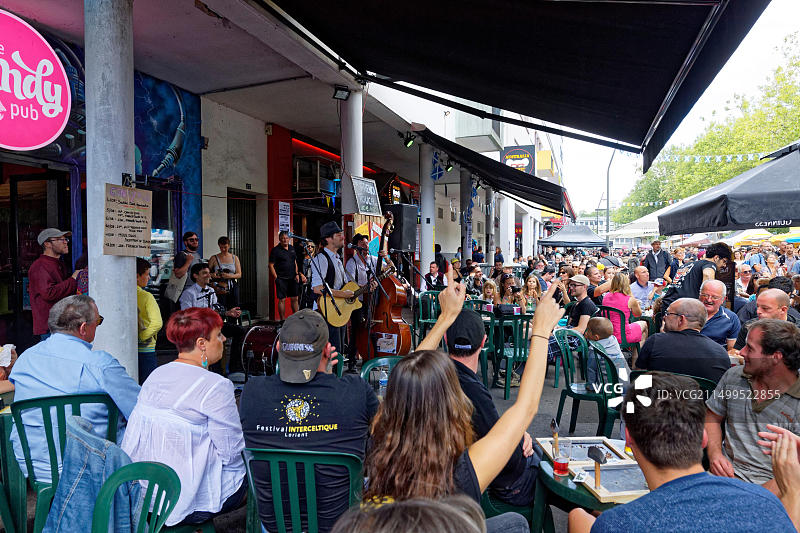 法国莫尔比昂洛里昂凯尔特音乐节图片素材