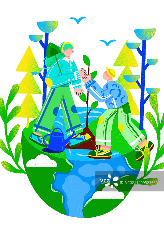 植树节图片素材