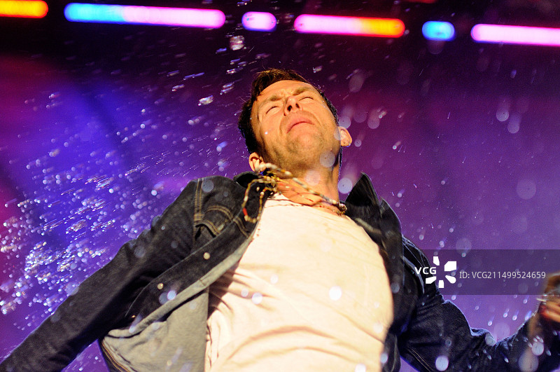 巴塞罗那：喜力Primavera Sound音乐节上的模糊乐队表演图片素材