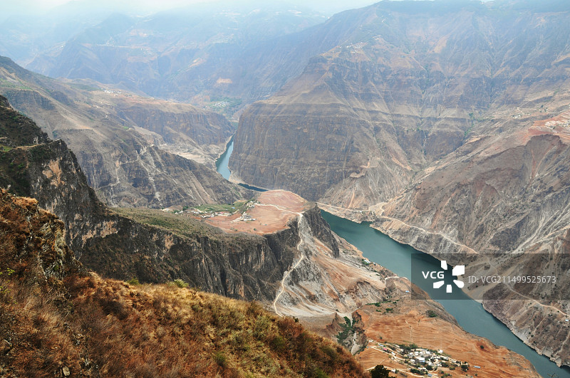 普渡河大峡谷图片素材