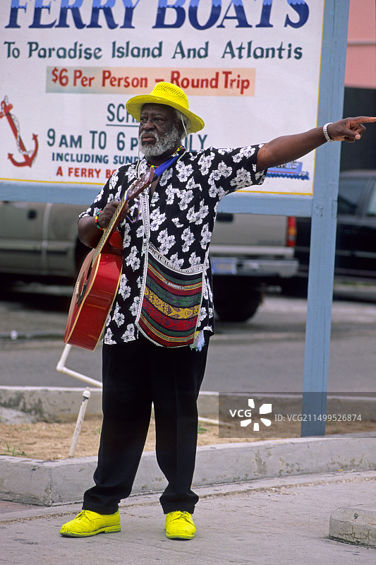 音乐家，巴哈马拿骚图片素材