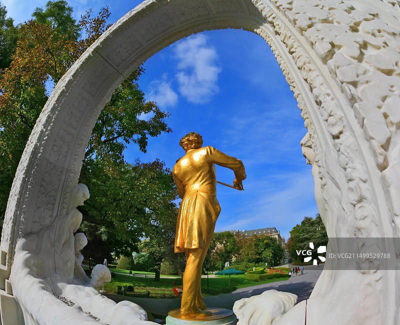 约翰·施特劳斯演奏小提琴图片素材