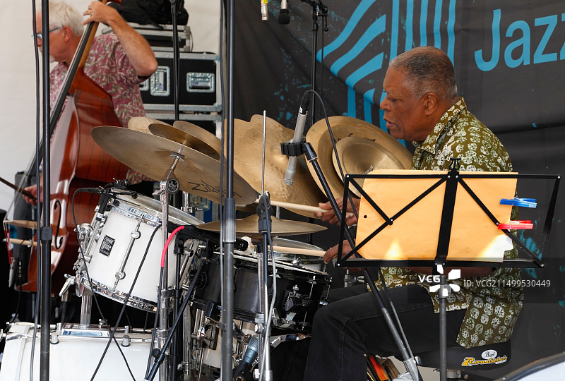 比利·哈特在哥本哈根爵士音乐节上演奏图片素材