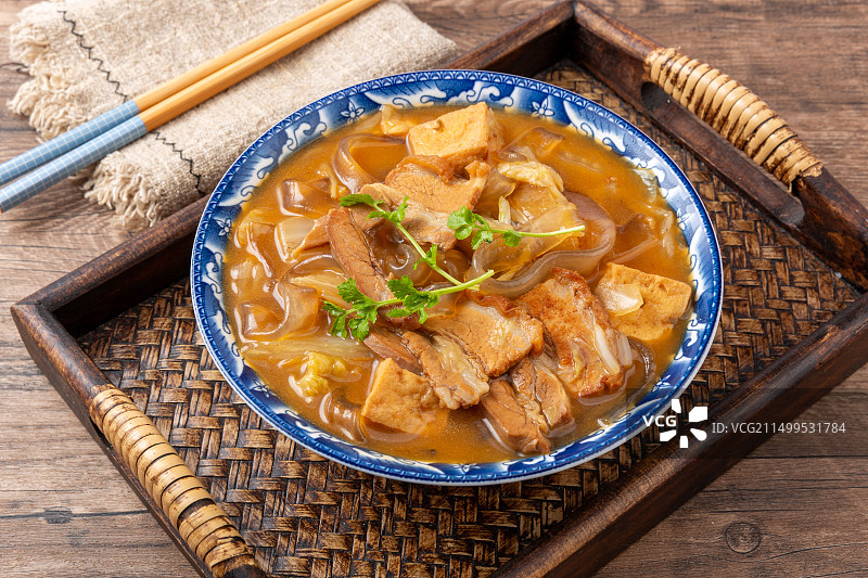 河南安阳特色小吃扁粉 红薯粉 粉条图片素材