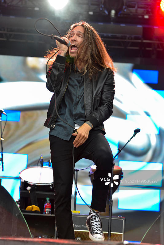 加利福尼亚州 Napa 山谷 BottleRock 音乐节 Incubus 乐队 Brandon Boyd图片素材