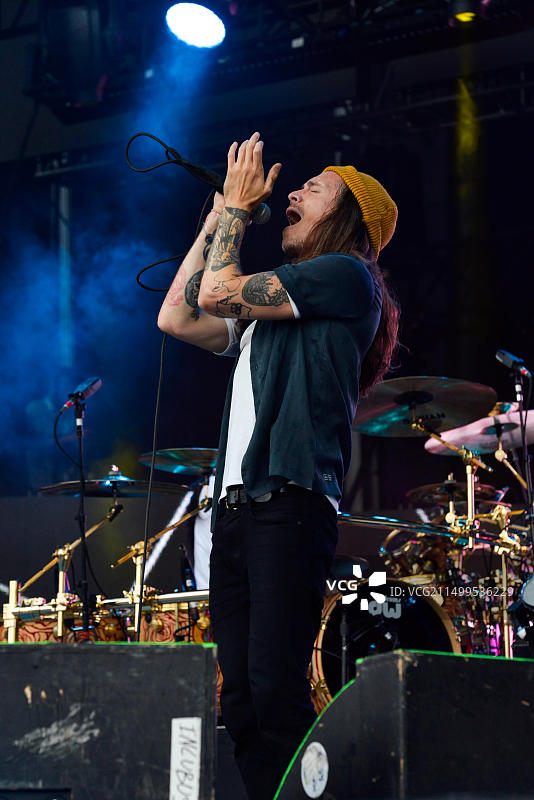 加利福尼亚州 Napa 山谷 BottleRock 音乐节 Incubus 乐队 Brandon Boyd图片素材