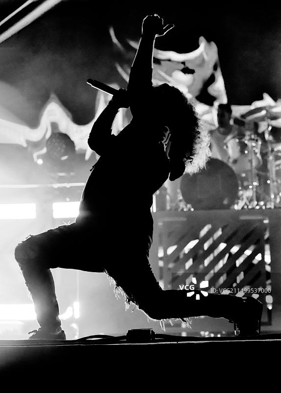 乐队I Prevail在内华达州拉斯维加斯Rageous音乐节演出图片素材