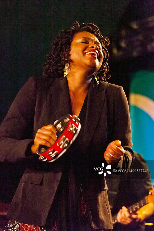 Liz Wright在第58届蒙特雷爵士音乐节上演唱图片素材