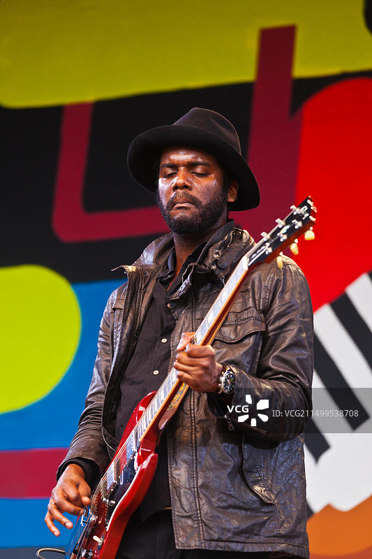 小加里·克拉克在蒙特雷爵士音乐节主舞台表演图片素材