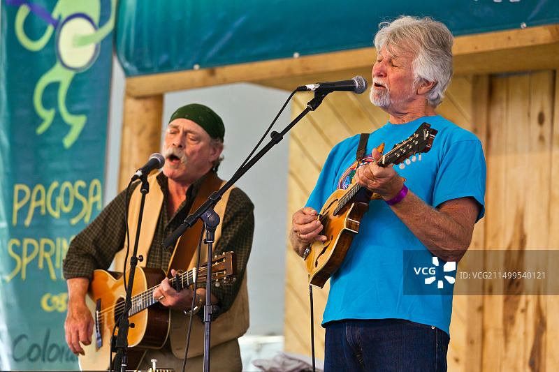 MARLEYS GHOST在2014年科罗拉多州四角民俗节日上表演图片素材