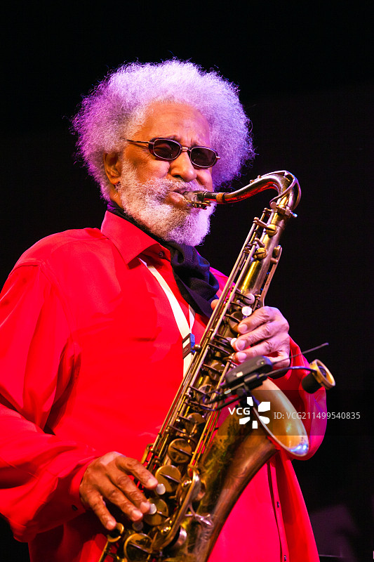 SONNY ROLLINS在Jimmy Lyons舞台上表演 - 2011年第54届蒙特雷爵士音乐节图片素材