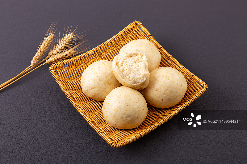 全麦面馒头图片素材