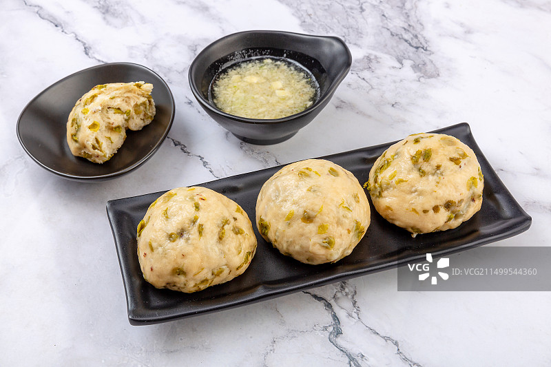 榆钱窝窝头菜馍图片素材