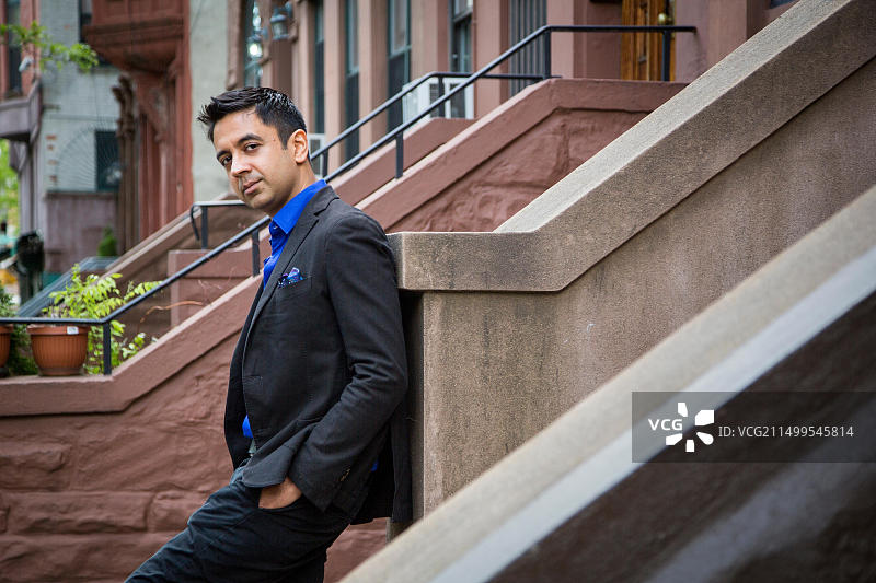 维杰·艾耶：美国爵士钢琴家、作曲家和乐队指挥家图片素材