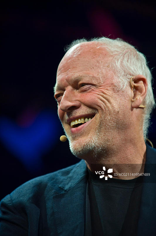 Pink Floyd乐队吉他手David Gilmour在2016年Hay音乐节上谈论他的生活和工作图片素材