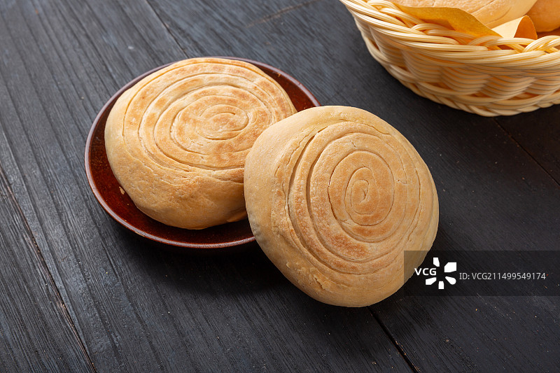 白吉馍烧饼图片素材