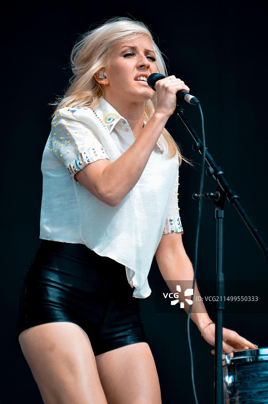 艾丽·高登，V2011音乐节，海兰兹公园，切姆斯福德，埃塞克斯，英国 - 2011年8月21日图片素材