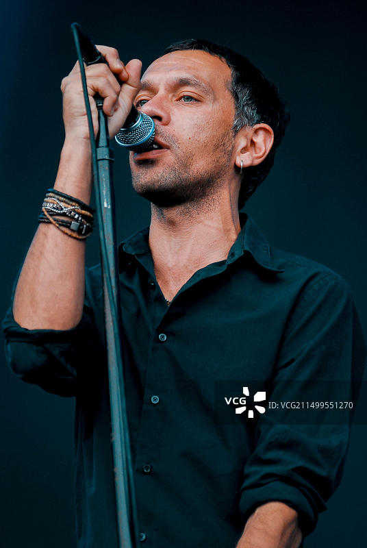 瑞克·威特 - Shed Seven乐队，V2010音乐节，海兰兹公园，切尔姆斯福德，埃塞克斯，英国 - 2010年8月22日图片素材