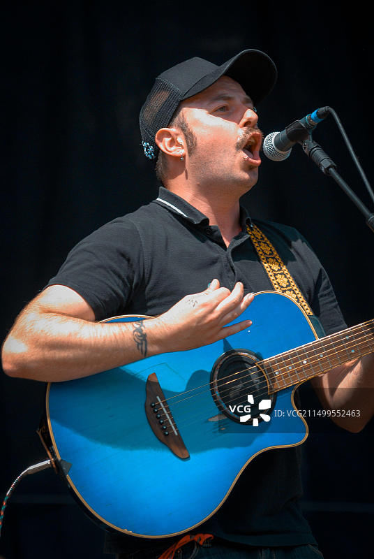 迈克·佩恩 – The King Blues乐队，V2009，海兰兹公园，切尔姆斯福德，埃塞克斯，英国 – 2009年8月23日图片素材