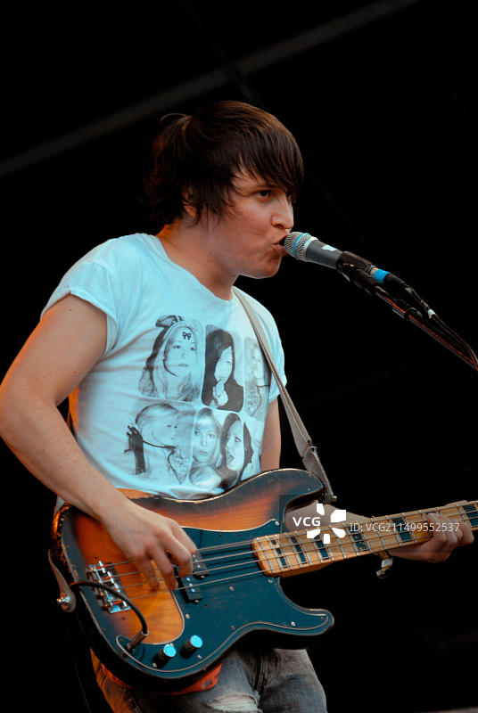 Tord Øverland Knudsen - The Wombats,V2009,海兰兹公园,切姆斯福德,埃塞克斯,英国 - 2009年8月22日图片素材
