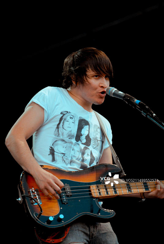 Tord Øverland Knudsen - The Wombats,V2009,海兰兹公园,切姆斯福德,埃塞克斯,英国 - 2009年8月22日图片素材