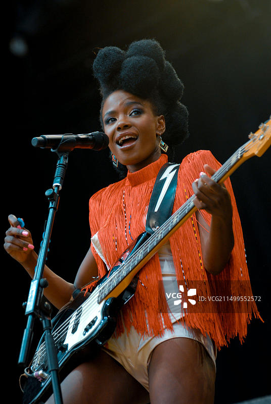 Shingai Shoniwa - Noisettes，V2009，英国埃塞克斯郡海兰兹公园 - 2009年8月22日图片素材